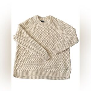 H&M Soft Beige Crew Neck Sweater